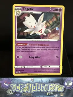 Pokemon Card Togetic SWSH276 Black Star Promo Holo Rare NM - Image 1