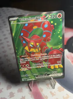 Volcanion EX Holo Ultra Rare Pokemon TCG Card 171/159 Sv09: Journey Together - Image 1