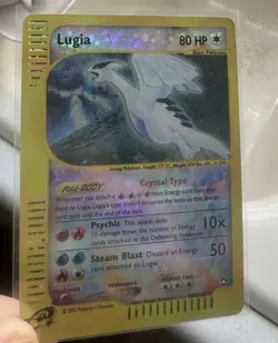 2002 Pokemon Aquapolis LUGIA Crystal Holo #149 / #147 Card RARE Hologram - Image 3