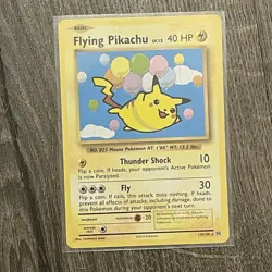 Flying Pikachu 110/108 Evolutions Secret Rare Non Holo Pokemon Card - Image 1