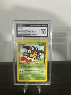 CGC 10 GEM MINT Pokemon Neo Genesis Ledyba 1st Edition 2000 Card - Image 1