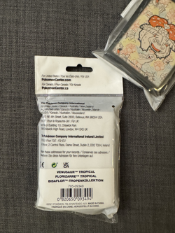 POKEMON TCG VENASAUR TROPICAL CARD SLEEVES POKEMON CENTER 65 SLEEVES SEALED - Image 2