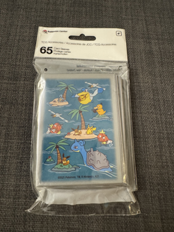 POKEMON TCG SUNNY SEA CARD SLEEVES POKEMON CENTER 65 SLEEVES SEALED - Image 1