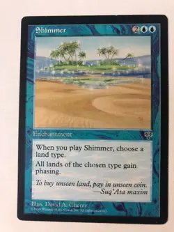 1x Shimmer 1996 Mirage Magic Cards, COMBINED SHIPPING - Image 1