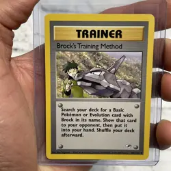 Pokemon Card - Gym Heroes 106/132 - BROCK'S TRAINING METHOD (uncommon) - NM TCG - Image 1