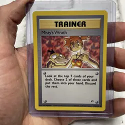 Vintage Pokemon TCG Gym Heroes Misty's Wrath Trainer Card 114/132 NM Near Mint - Image 1