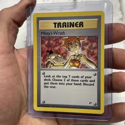 Vintage Pokemon TCG Gym Heroes Misty's Wrath Trainer Card 114/132 NM Near Mint - Image 2