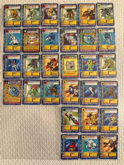 Digimon lot of 30 cards 1999 (21 1st ed.)-excellent condition - Image 1