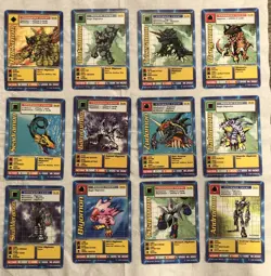 Digimon Cards 1999 Bandai Card Lot Of 12 - Image 1