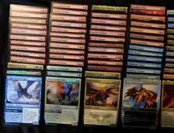 MTG Bulk Tribal dragon lot - 100 DIFFERENT dragons +5 staples; 45 rares 4 mythic - Image 2