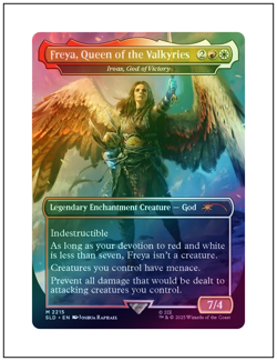1x Freya, Queen of the Valkyries - Iroas, 2215, Foil, Secret Lair, Magic MTG NM - Image 1