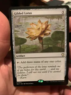 MTG Gilded Lotus - Bloomburrow Commander Rare NM - Image 1