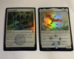 MTG NM 1x Promo Aang, Air Nomad -001- Foil & Razor Rings Foil Magic Avatar - Image 1