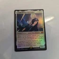 Cloud, Midgard Mercenary M 0010 Regular Final Fantasy Magic the Gathering MTG NM - Image 3