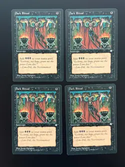 MTG - Dark Ritual - Ice Age Expansion - Play Set of 4 - NM (Magic: The Gathering - Image 1