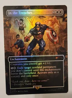 Mtg Secret Lair In The Trenches Rainbow Foil NM - Image 1