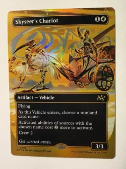 MTG - Skyseer's Chariot - First-Place Foil Borderless - DFT 0518 - Aetherdrift - Image 1