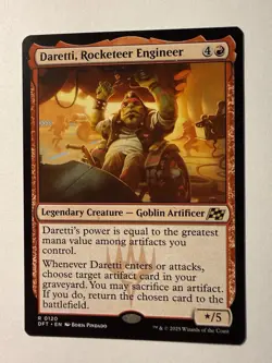 x1 Daretti, Rocketeer Engineer R MTG Aetherdrift M/NM, English - Image 1