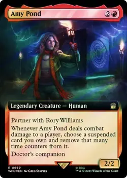 MTG - Amy Pond - Surge Foil - Extended Art - Doctor Who - Magic the Gathering - Image 1