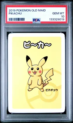 2019 POKEMON OLD MAID PIKACHU PSA 10 - Image 1
