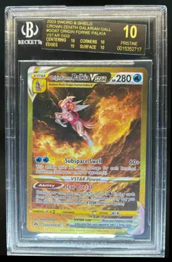 2023 Pokemon Origin Forme Palkia VSTAR Galarian Gallery #GG67/GG70 BGS 10 - Image 1