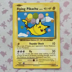 Pokemon TCG Flying Pikachu 110/108 Evolutions Set Secret Rare - Image 1