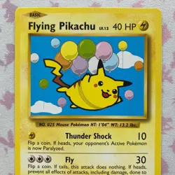 Pokemon TCG Flying Pikachu 110/108 Evolutions Set Secret Rare - Image 2