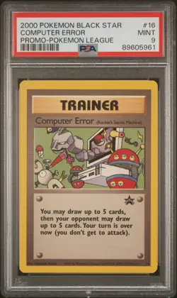 2000 Pokemon League Computer Error Black Star Promo BSP #16 PSA 9 PP - Image 1
