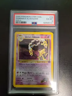 2000 Pokemon Sabrina's Alakazam Gym Challenge Holo 16/132 - PSA 6 EX-MT - Image 4