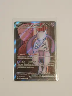 Pokemon TCG Team Rocket's Mewtwo Ex 213/182 Sv10: Destined Rivals Holo NM - Image 1