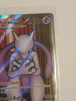 Pokemon TCG Team Rocket's Mewtwo Ex 213/182 Sv10: Destined Rivals Holo NM - Image 4