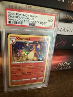 2020 Pokemon Vivid Voltage CHARIZARD Cracked Ice - PSA 9 MINT - Image 2