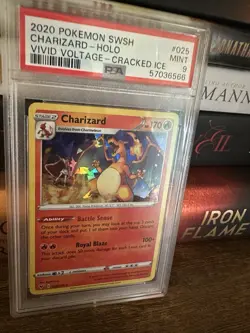 2020 Pokemon Vivid Voltage CHARIZARD Cracked Ice - PSA 9 MINT - Image 3