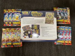 Pokemon Surging Sparks Lot w/ ETB Elite Trainer Box & 12 Sealed Booster Packs! - Image 3