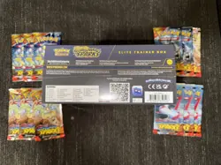 Pokemon Surging Sparks Lot w/ ETB Elite Trainer Box & 12 Sealed Booster Packs! - Image 4