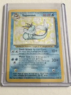 Vaporeon 012/064 - Holo - Jungle - 1999 Pokemon TCG - Vintage - Image 3