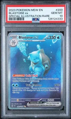 2023 Pokemon Blastoise ex SIR Pokemon 151 200/165 PSA 10 GEM MINT - Image 1