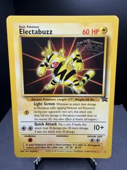 Pokemon TCG WOTC Electabuzz 2 WB Movie Black Star Promo Stamped LP - Image 1
