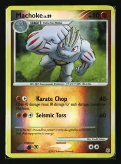 Pokemon MACHOKE 53/130 Reverse Holo (2007 Diamond and Pearl) LP/Light Play - Image 1