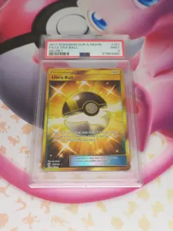 Pokemon Ultra Ball 161/149 Sun & Moon Base Set Gold Secret Mint - PSA 9 - Image 1