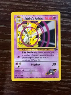 Sabrina’s Kadabra - 1st Edition a 58/132 - Gym Challenge - Pokemon - Image 1