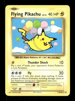 Pokemon XY - Evolutions #110/108 Flying Pikachu Secret Rare - Image 1