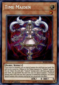 Time Maiden - Secret Rare 1st Edition BLLR-EN035 - NM - YuGiOh - Image 1