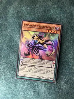 GERMAN Performapal Skullcrobat Joker OP19 Super Rare NM Unlimited YuGiOh YGO - Image 1