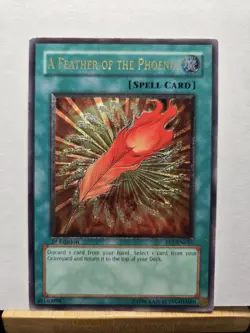 Yu-Gi-Oh TCG A Feather of The Phoenix FET-EN037 1st Edition Ultimate Rare - Image 1