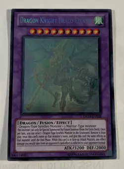 Yu-Gi-Oh! Ghost Rare Dragon Knight Draco-Equiste DREV-EN038 LP Unlimited - Image 1