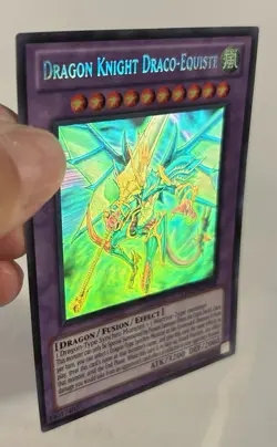 Yu-Gi-Oh! Ghost Rare Dragon Knight Draco-Equiste DREV-EN038 LP Unlimited - Image 2