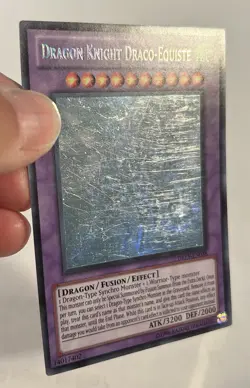 Yu-Gi-Oh! Ghost Rare Dragon Knight Draco-Equiste DREV-EN038 LP Unlimited - Image 3