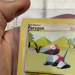 PORYGON Base Set 39/102 Uncommon Pokemon Card Unlimited 1999 LP Lightly Played - Image 3
