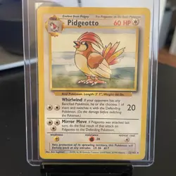 VINTAGE Pidgeotto 22/102 Base Set Unlimited Pokemon Card LP - Image 1